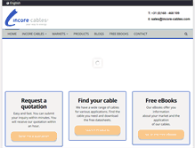 Tablet Screenshot of incore-cables.com